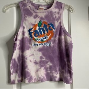 Fanta 🍊 Y2K tie dye tank
